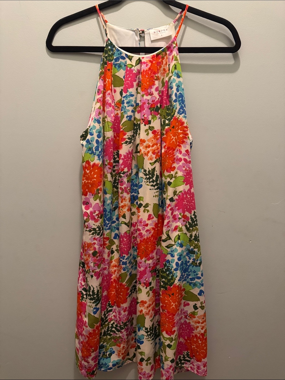 Bright Floral Halter Sundress